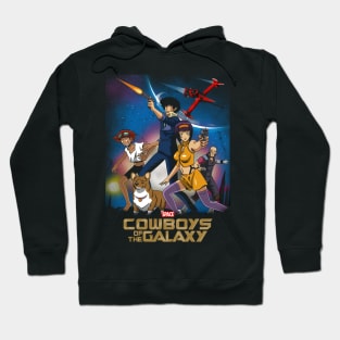 Galaxy Cowboys Superhero Movie 90's Anime Mashup Parody Hoodie